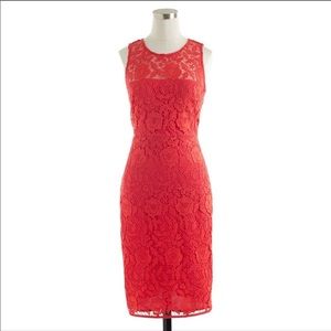 J Crew Collection Lace Sheath Sleeveless Dress, 4